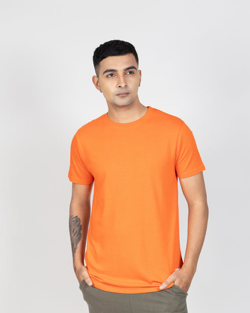 Classic Statement Tee - Sunny Orange