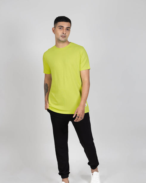 Classic Statement Tee - Acid Lime