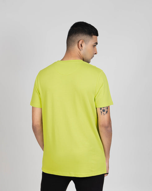 Classic Statement Tee - Acid Lime