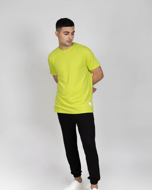 Classic Statement Tee - Acid Lime