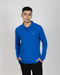 Full Sleeve Polo T-shirt - Pacific Blue